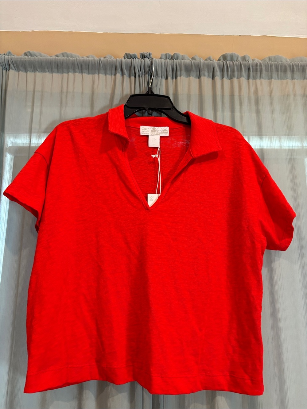 C&C California Red Short-Sleeve Polo Shirt